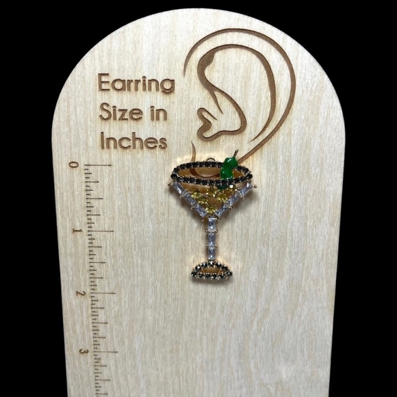 Crystal Martini Earrings - Picture 4 of 8